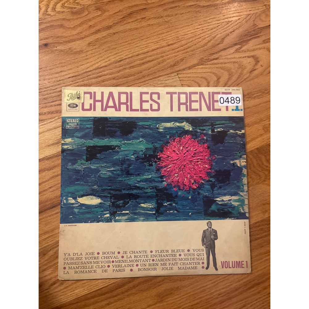 Pathé Charles Trenet Vinyl LP Vol 1 12" Black Good French Chanson SCTX 340.462
